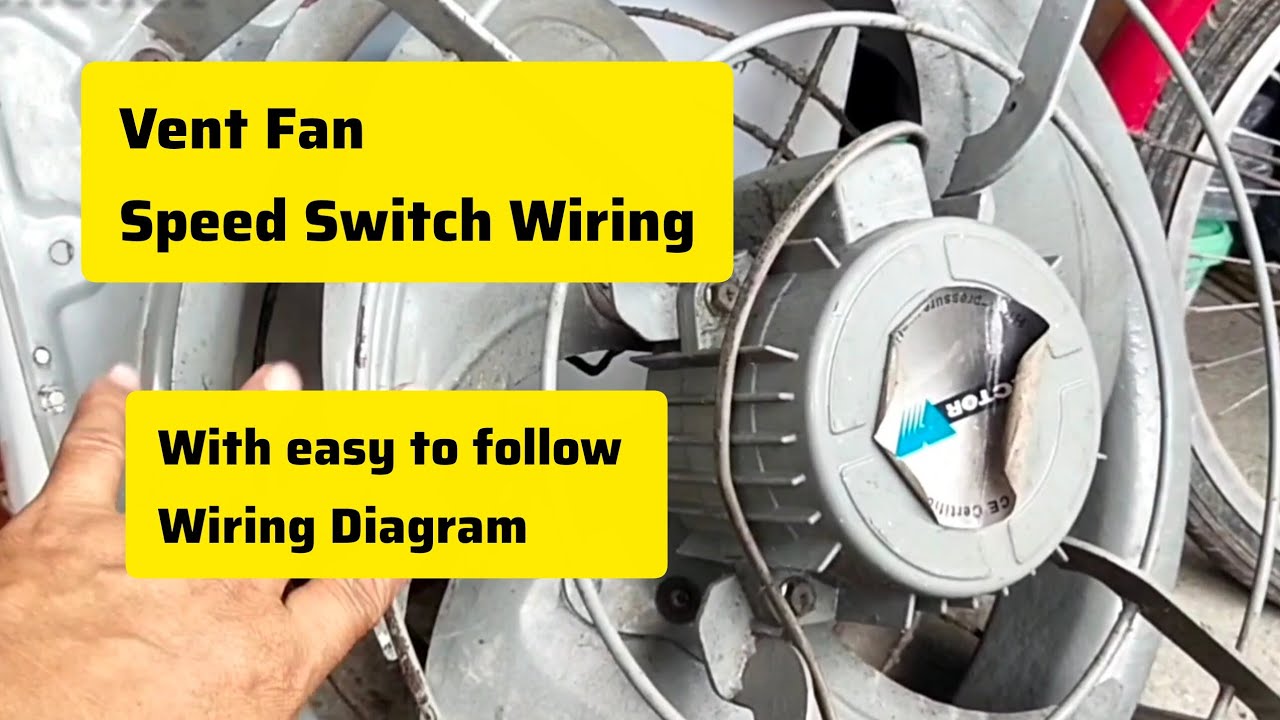 How to connect a speed switch to a vent/exhaust fan