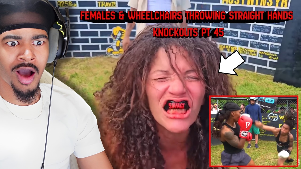 FEMALES & WHEELCHAIRS Throwing Straight Hands| Knockouts Pt 45