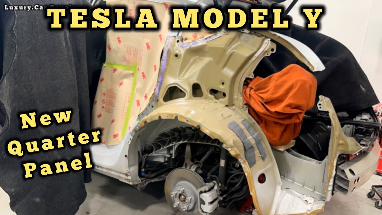 TESLA MODEL Y quarter panel replacement