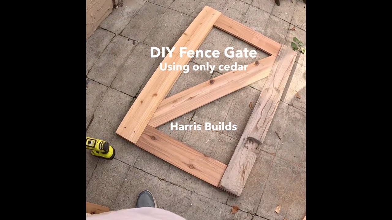 Easy DIY Lightweight Fence Gate Frame Using Only Cedar Pickets | No 2x4s | How to Make Gate Frame
