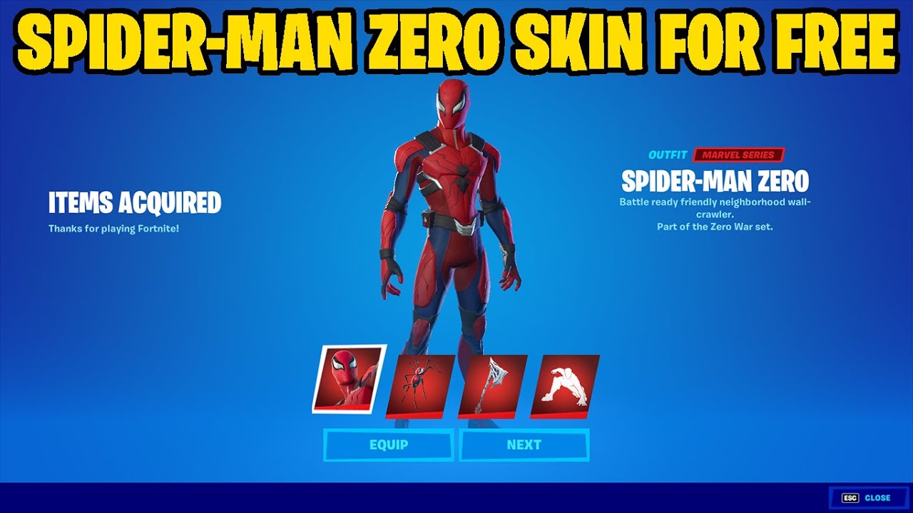 How To Get SPIDER-MAN ZERO BUNDLE FOR FREE In Fortnite Chapter 3 season 3!
