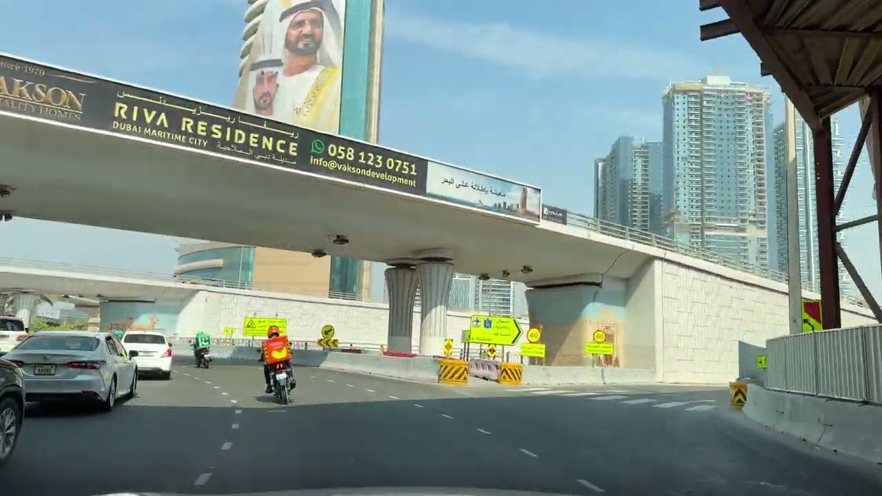 Emirates Towers ➜ Satwa Drive | Dubai City Road Trip 2025 | Smooth & Scenic Route