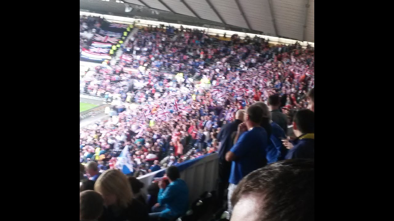 Rangers Fans v Derby - Build My Gallows