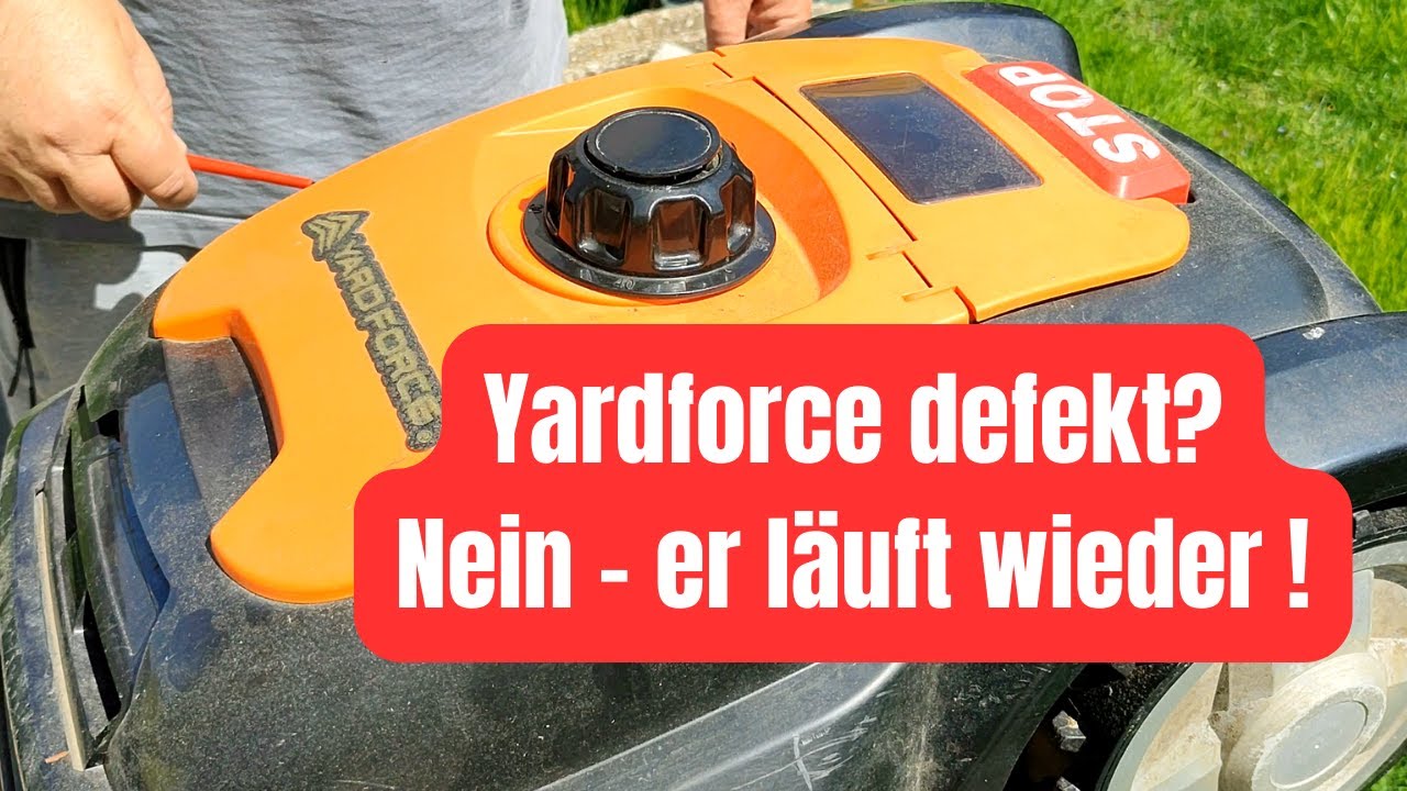 Yardforce Mähroboter defekt? Reparatur und Klingen tauschen