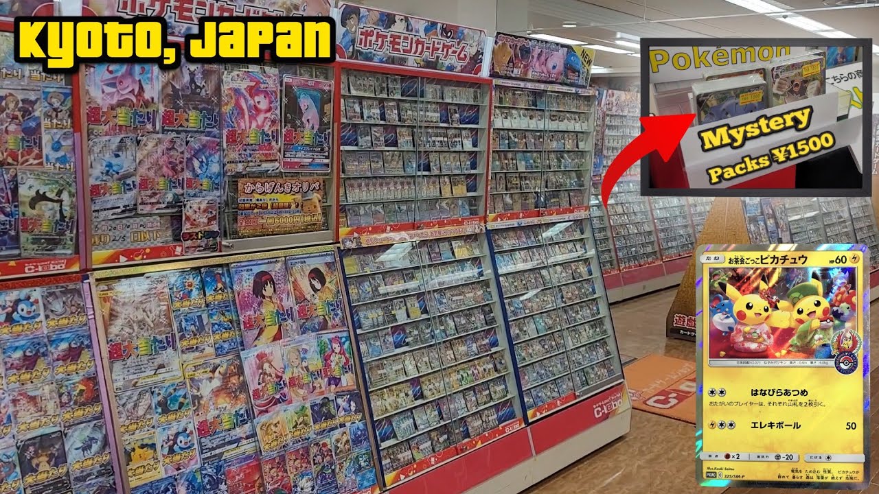 Kyoto Pokémon Card Hunt! Rare Card Haul & Mystery Unboxing!
