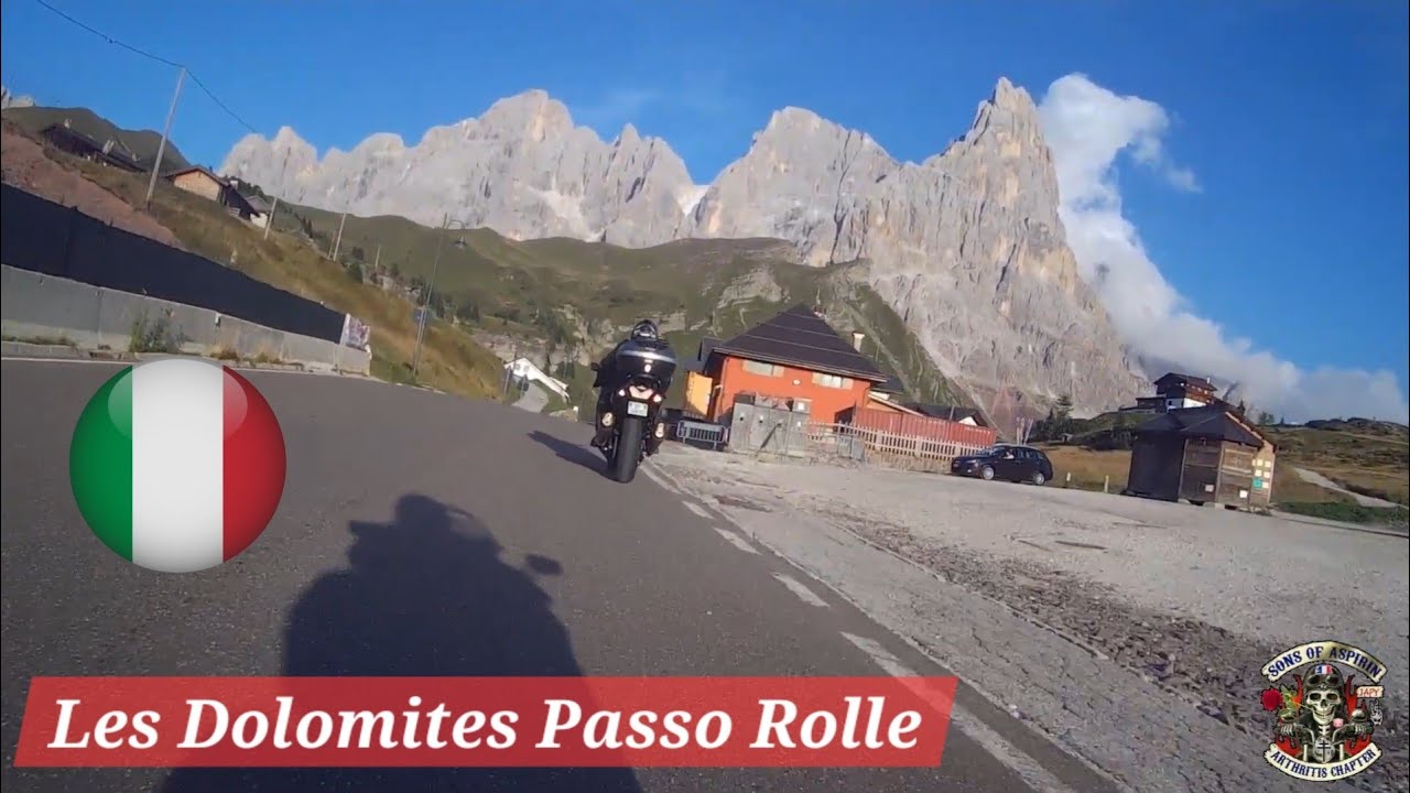 Road trip moto Italie Dolomites Passo Rolle. 1400zzr 