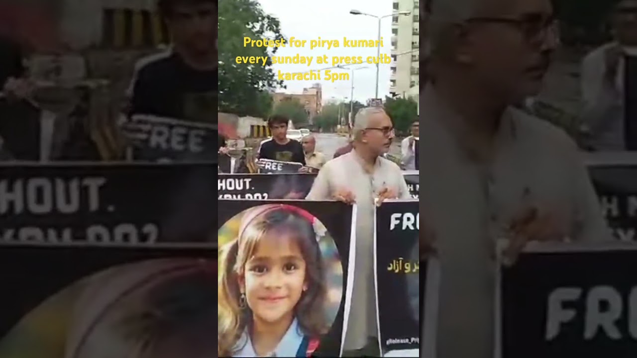 Protest for pirya kumari every sunday at press culb karachi 5pm