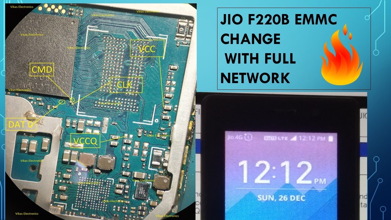 HOW TO CHANGE EMMC JIO F22OB || LYF F220B EMMC CHANGE FILE||JIO KA EMMC KAISE CHANGE KRE| DAIG PORT