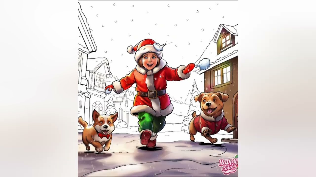 Christmas Kids Collection #1 Festive Digital Paint by numbers 🎄🎅 Holiday Fun