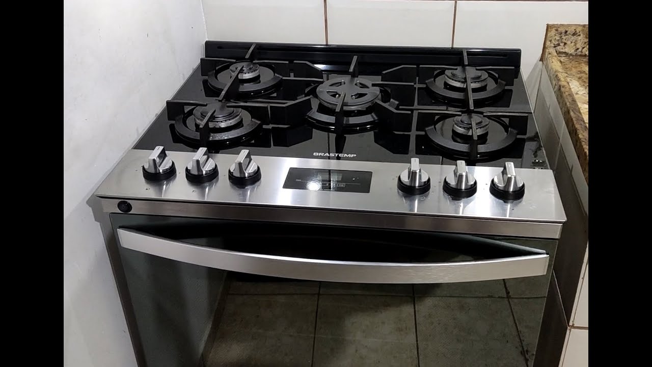 Fogão Brastemp 5 bocas mesa de vidro - BFS5VCR - Após 2 anos de uso!