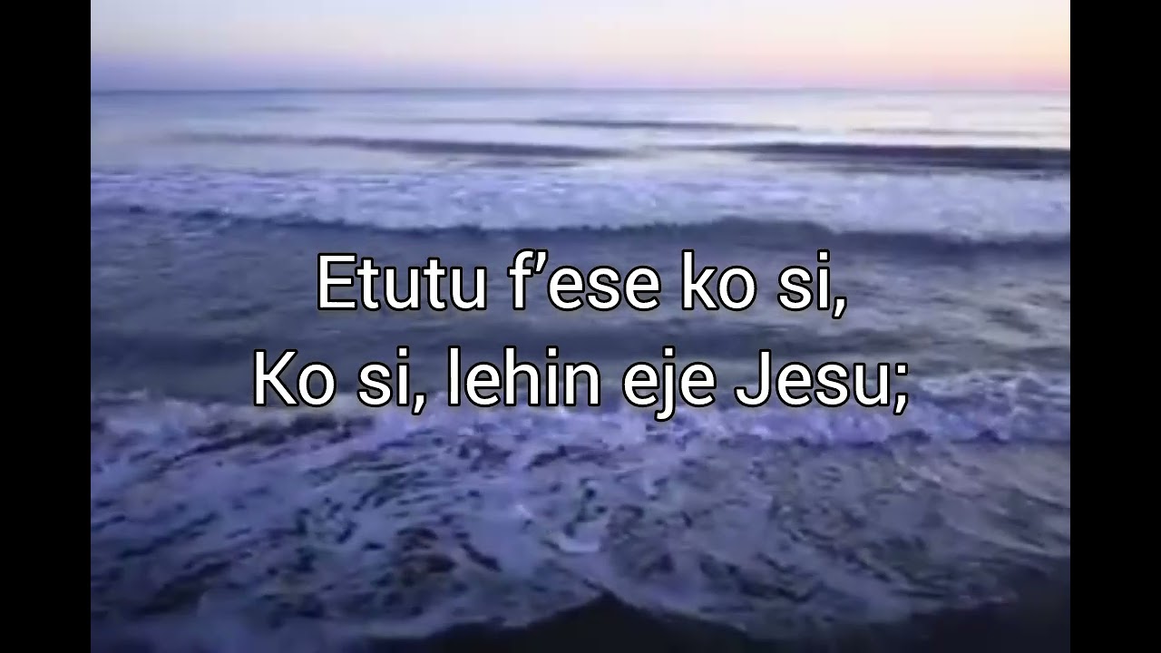 Ki lo le w’ese mi nu,Ko so, leyin eje Jesu; CAC Hymn 494