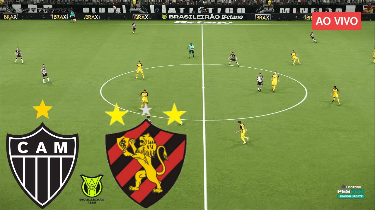 🔴 AO VIVO: Atlético Mineiro x Sport  • Campeonato Brasileiro 2025 • PES 2021 Gameplay