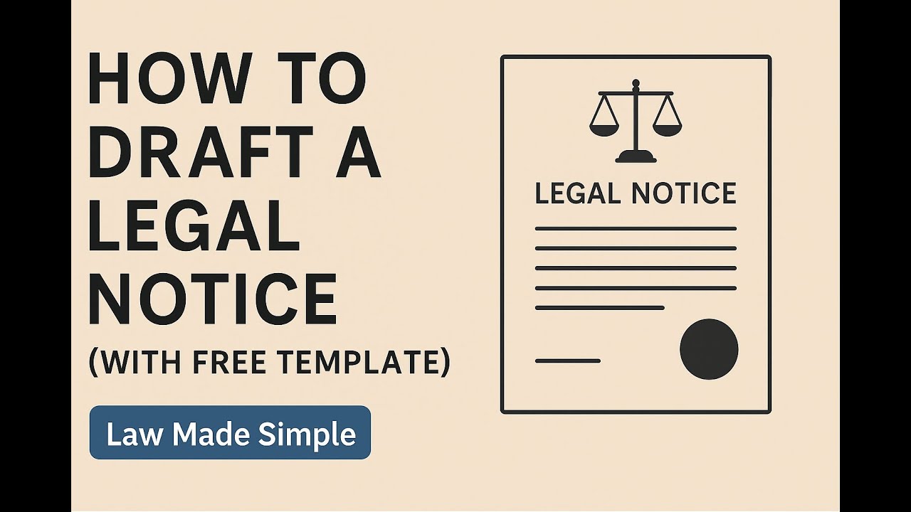 How to Draft a Legal Notice (With Free Template)