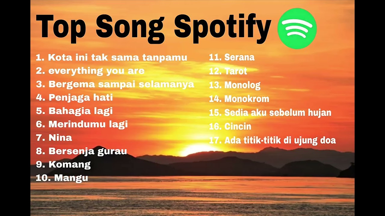 TOP SONG SPOTIFY🎶🎶NO IKLAN!!!!!!!!