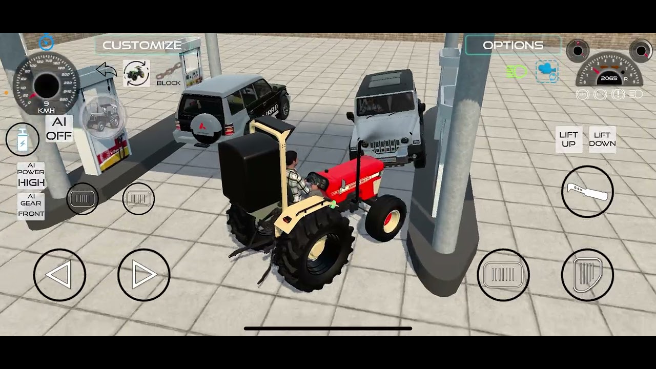 Pajero on petrol pump in Indian vehical simulator game #youtube #viralvideo #pajero 