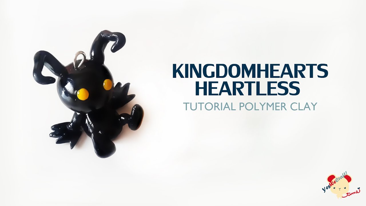 Kingdom Hearts Heartless Polymer Clay Tutorial / Sincorazón Kingdom Hearts de Arcilla Polimérica