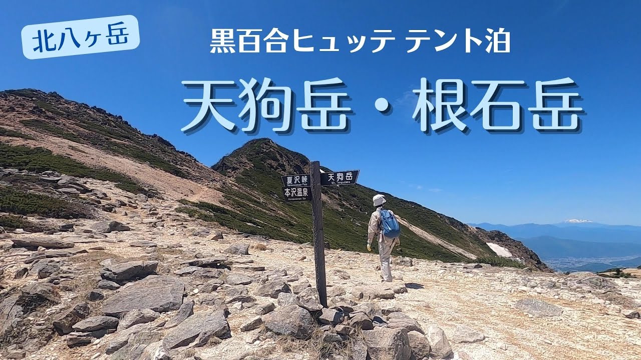【黒百合ヒュッテ テント泊】天狗岳・根石岳　初夏の北八ヶ岳を歩いてきました