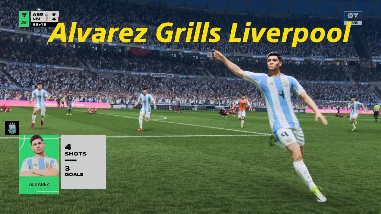 FC26 - Argentina vs Liverpool - Alvarez crushed Liverpool