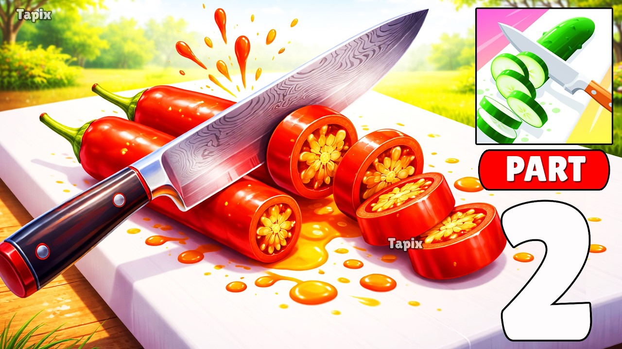Perfect Slices – Satisfying Food Cutting Gameplay Walkthrough Part 2 (iOS, Android)
