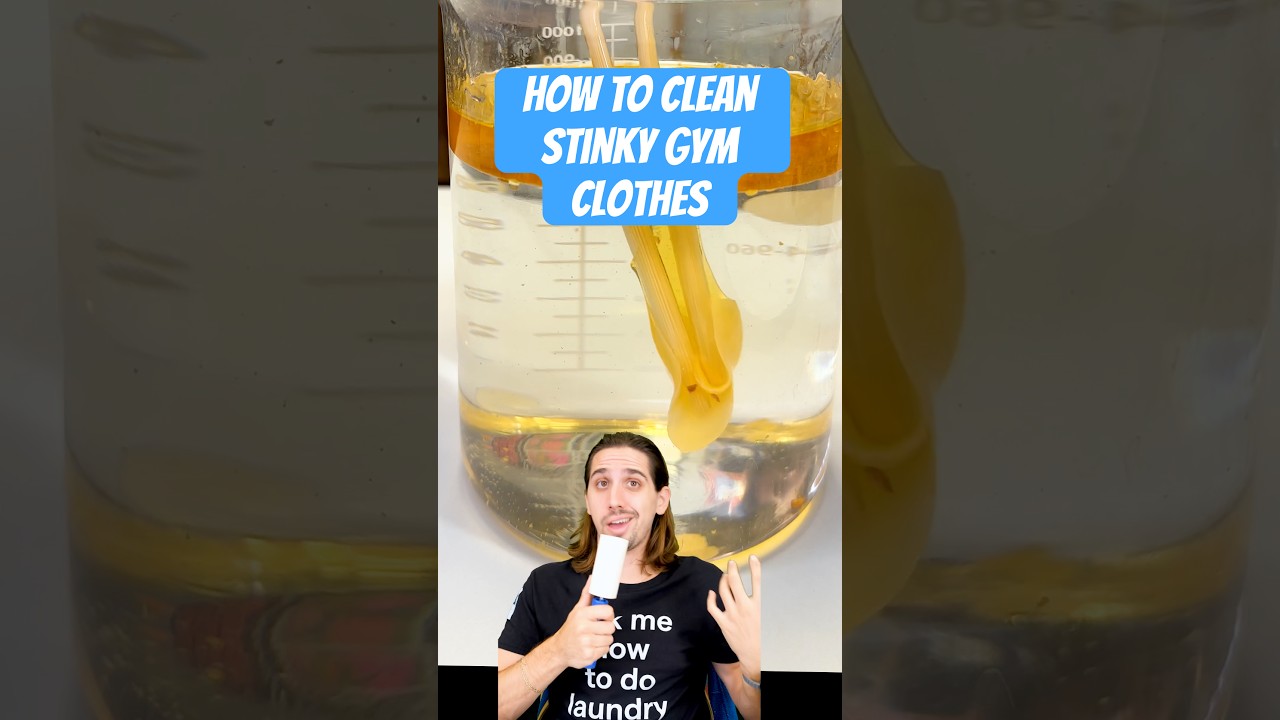 How To Clean Stinky Gym Clothes #laundry