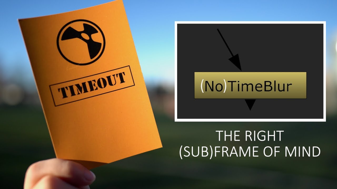 Nuke Timeout - EP08 - TimeBlur & The Right (Sub) Frame Of Mind - Espresso Style Compositing Tutorial