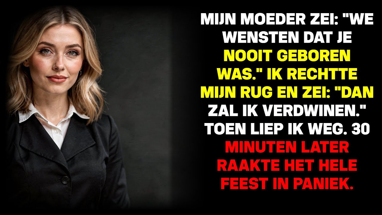Mijn moeder, zei: 'We wilden dat je nooit geboren was,' en ik glimlachte toen ik opstond…