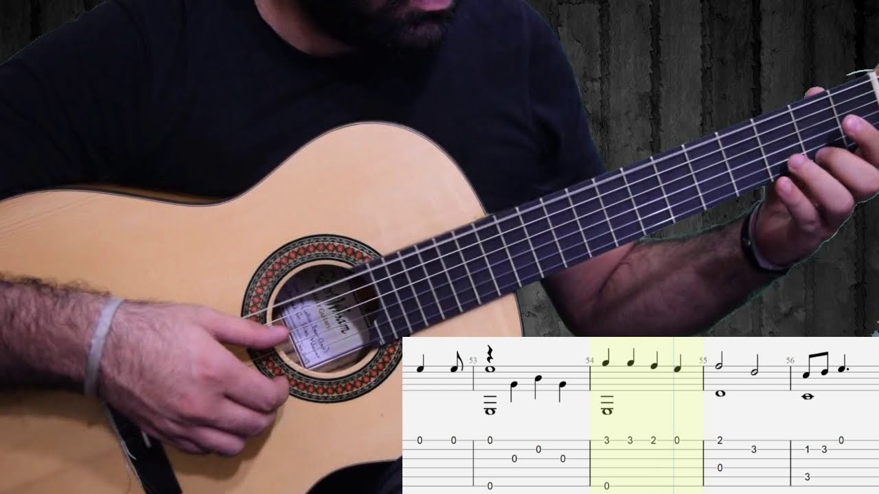 Ana la habibi, Feiruz Guitar lesson, cover, tabs, notes  تعليم تابز و نوتات انا لحبيبي  فيروز غيتار