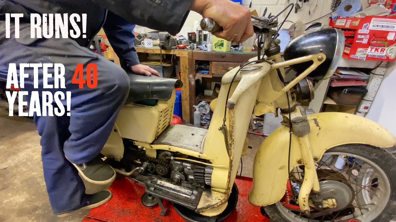 FIRST START! Old Italian shed find MOTO GUZZI bursts into life and runs after 40 years! I Part 7