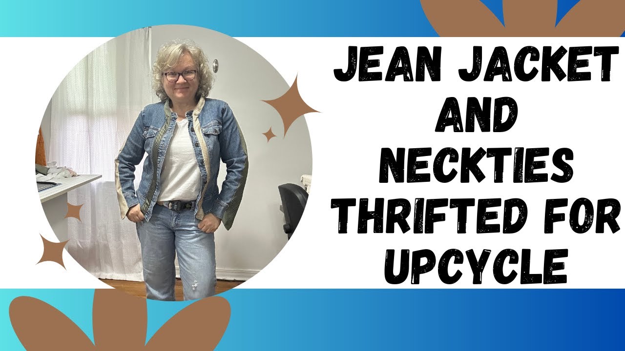 Jean Jacket and Neckties Upcycle