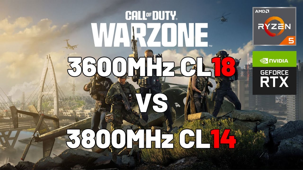 WARZONE 2 3600MHz CL18 vs 3800MHz CL14 tuned RAM (5600X+3070)