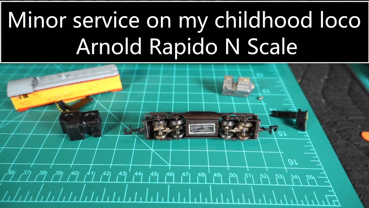 Servicing a vintage 1968 Arnold Rapido Union Pacific Baldwin 262 N Scale