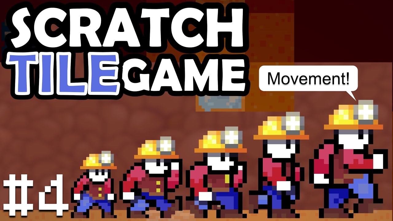 Игра-скроллинг Scratch Tile | Движение игрока (#4)