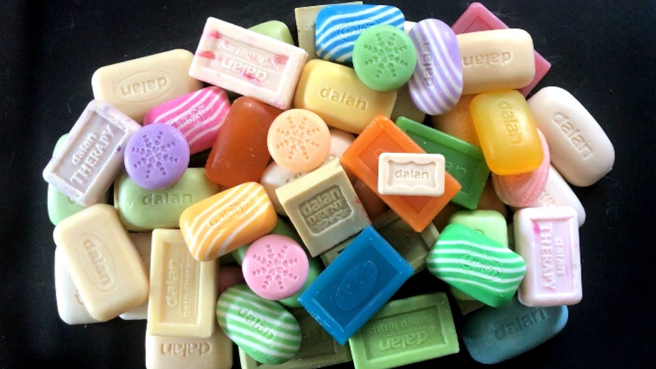 Soap SERIES | 1 hour set DALAN | ASMR | Dry Soap Cutting | #soapcarving #sabun *552