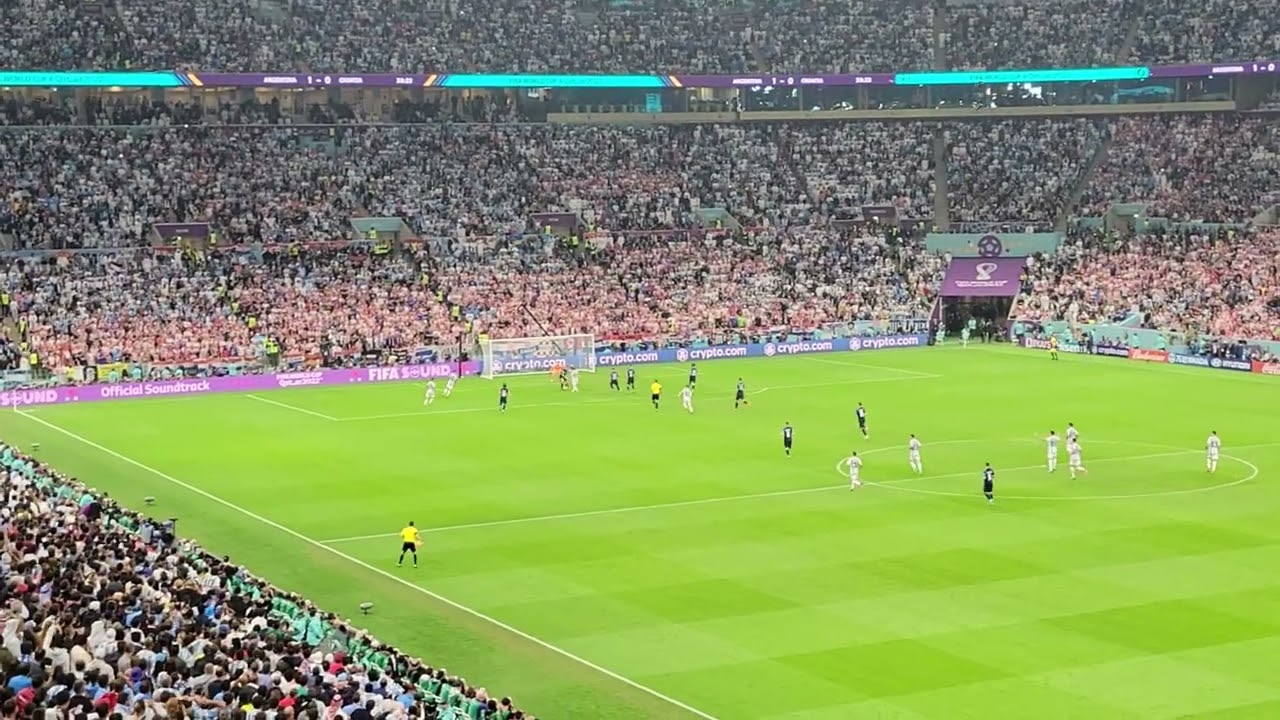 Alvarez goal against croatia in semi final world cup 2022 #messi #argentina #fifa #qatar #worldcup