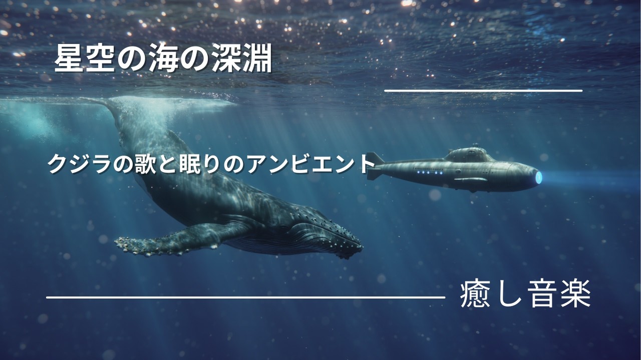 星空の海の深淵 🌌 クジラの歌と潜水艦に包まれる深い眠りのアンビエント