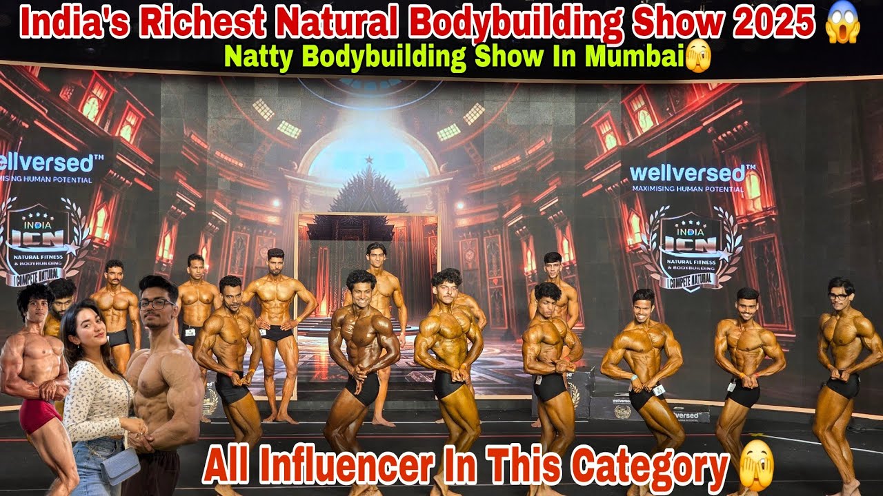 ICN Mumbai Bodybuilding Show 2025 😱| First Time In Mumbai Natural Bodybuilding Show 🫣|Men's physique
