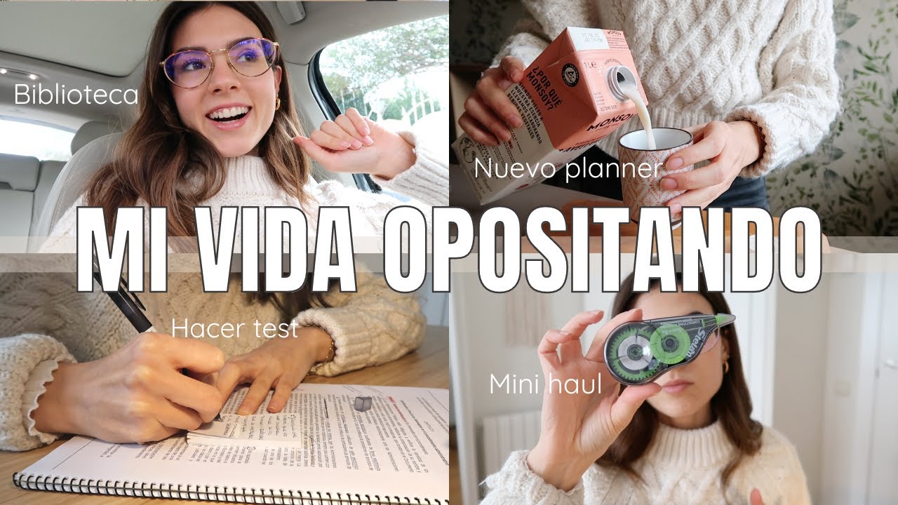 MI VIDA OPOSITANDO | Nuevo Planner Diario, Cómo Practico Test, Mini Haul Papelería & Biblioteca