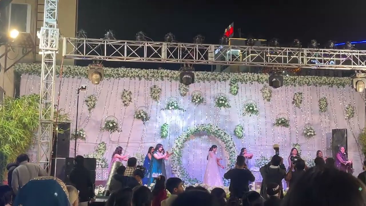 Bride & bride sister and brother dance performance 