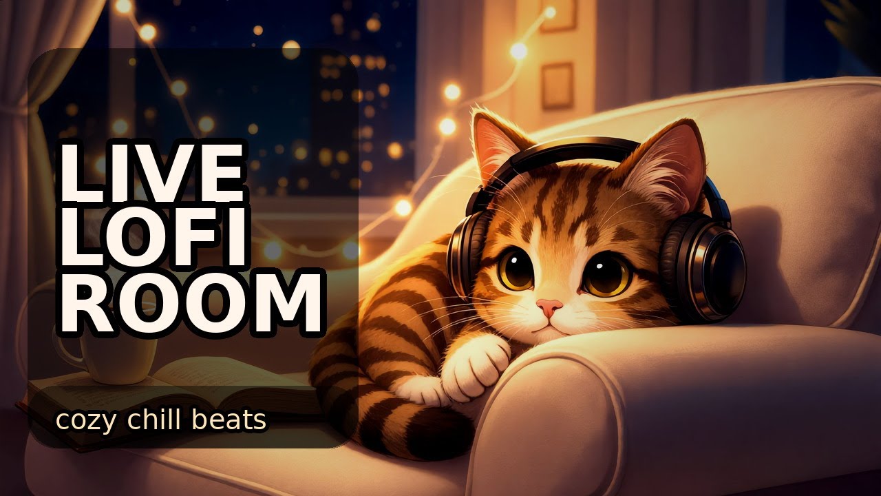 Midnight Desk LoFi 🕯️ Cozy Chill Beats for Study, Focus & Sleep | Live LoFi Room (1H+)