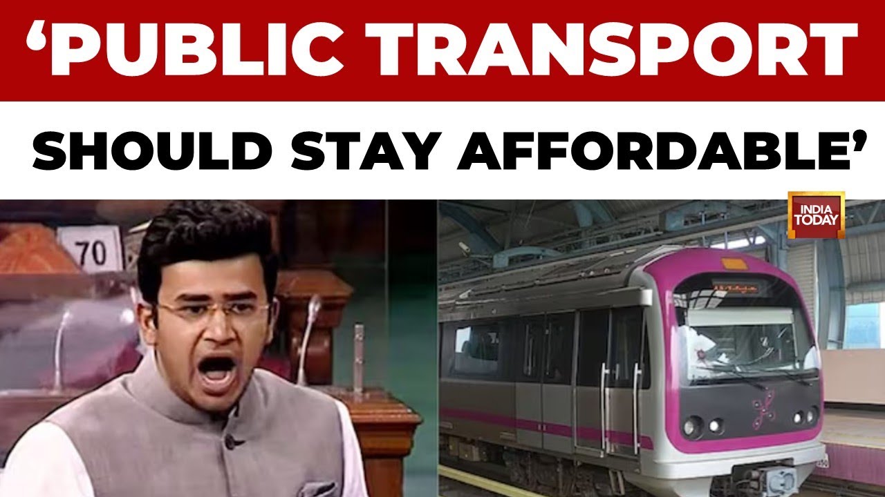 Bengaluru Metro Fare Hike: Tejasvi Surya Blames Karnataka Govt | India Today News