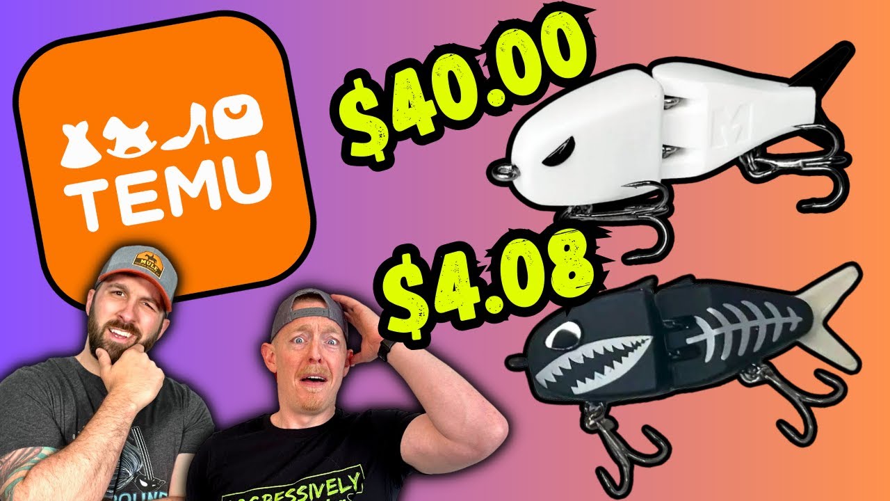 TEMU Knockoff Lures Are Getting RIDICULOUS! Cheap VS Expensive Swimbaits