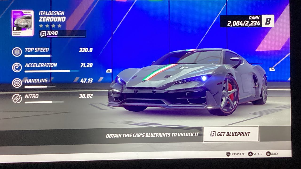 Day 2 of trying to get the italdesign zerouno car in asphalt legends 9