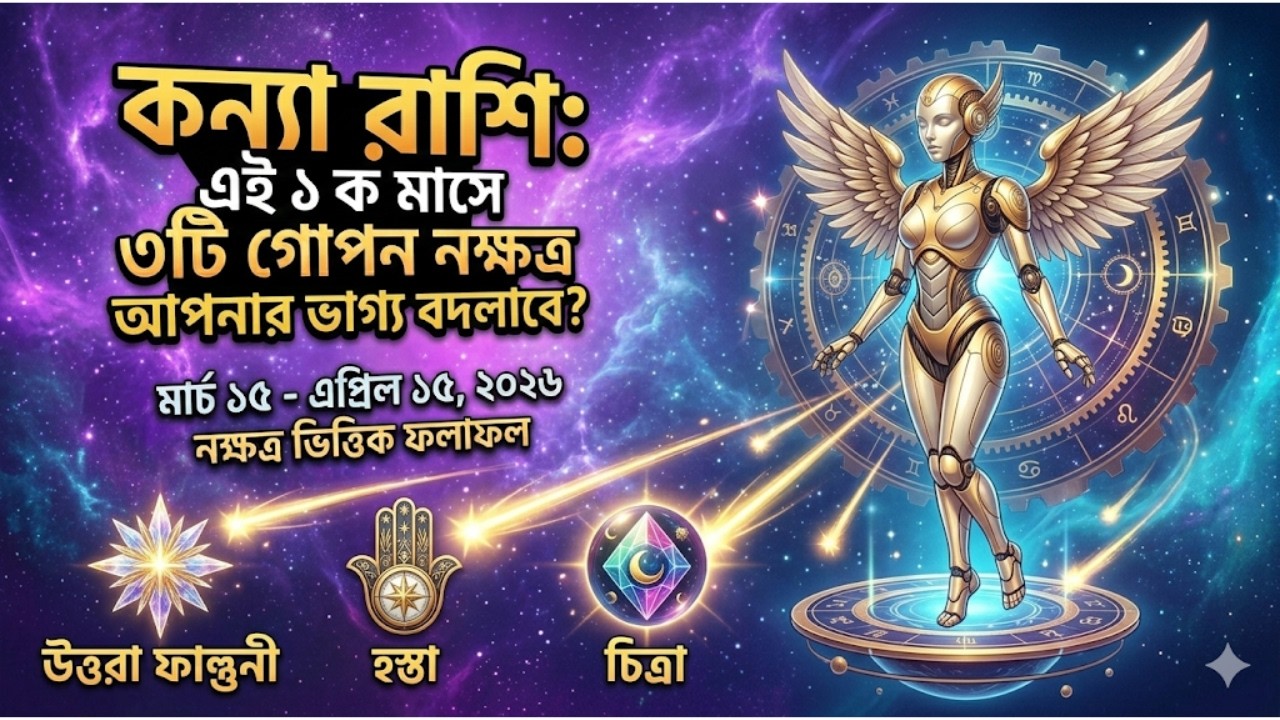 কন্যা রাশি ২০২৬ মার্চ ১৫ থেকে এপ্রিল ১৫ নক্ষত্র ভিত্তিক রাশিফল, Kanya Rashifal.