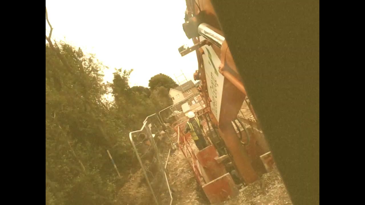 Digging deep drainage with 14t Hitachi machine.