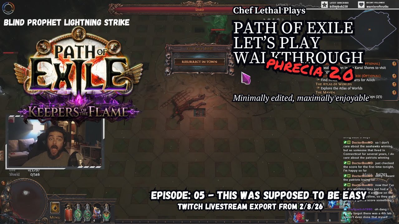 Let's Play Path of Exile 1 3.27b: Phrecia 2.0 Episode 5 - This Was Supposed to be Easy!