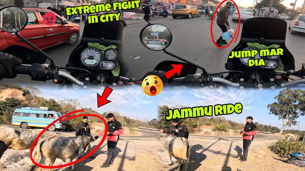 Jammu Enter Krte Hi Fight Hogayi😳|Extreme Traffic Mai halat Khrab Hogyi😍|Jammu Ride😊