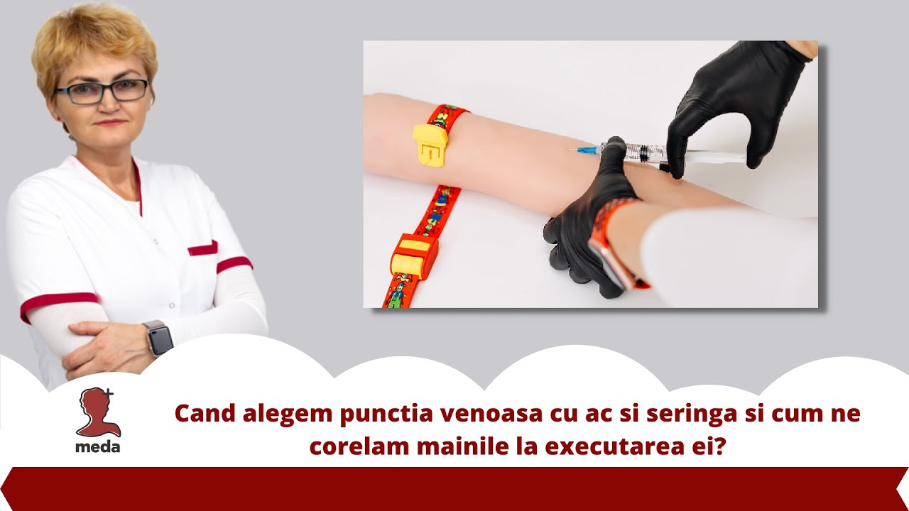 Punctia venoasa 👉 Webinar cand alegem puncția cu ac si seringa si cum ne corelam mâinile?