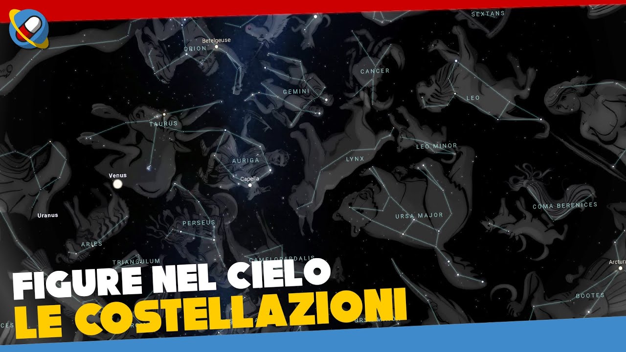 Le COSTELLAZIONI: tipologie (circumpolari, zodiacali e stagionali), storia e mitologia delle origini