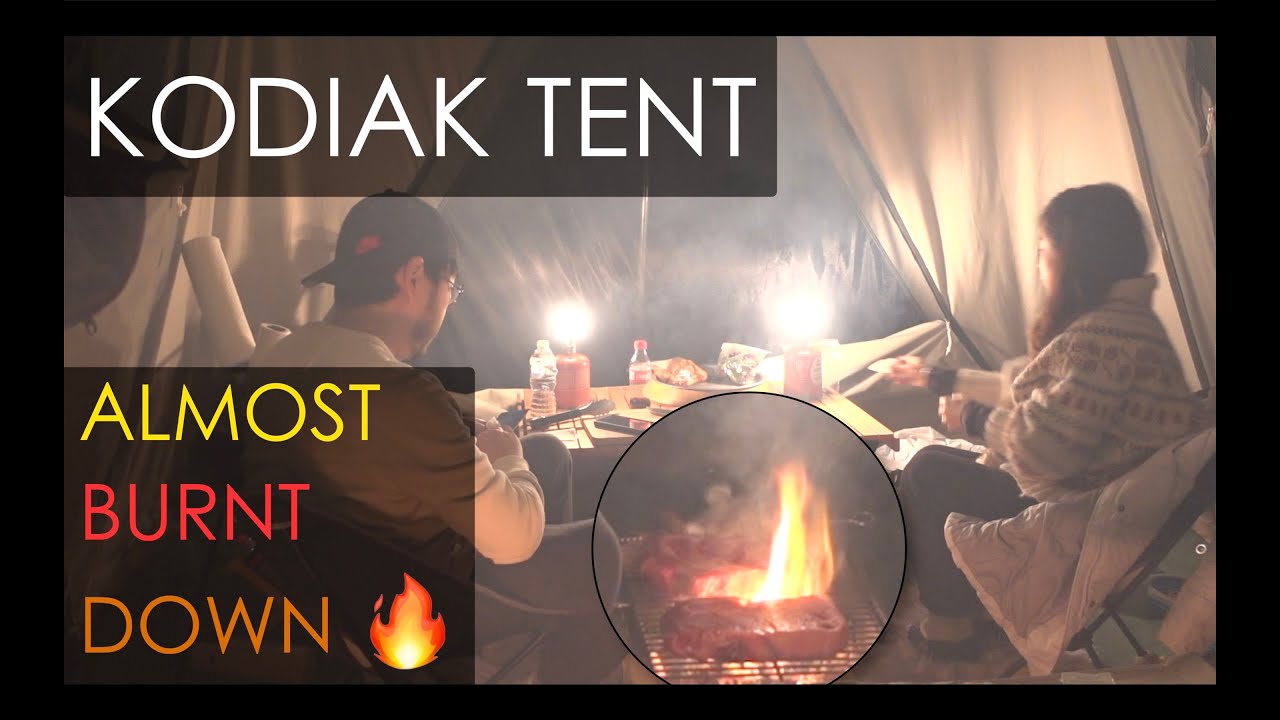 Ep5. We almost burnt down the tent 4K | 캐나다 캠핑
