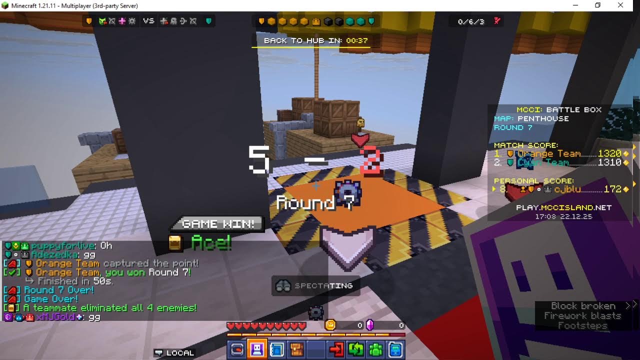 Playing MCC island! (Battle Box, Sky Battle etc.)